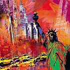 York Canvas Paintings - New York
